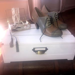 Miz Mooz Franka Leather Oxford Vintage Shoes SZ 8